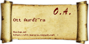 Ott Auróra névjegykártya